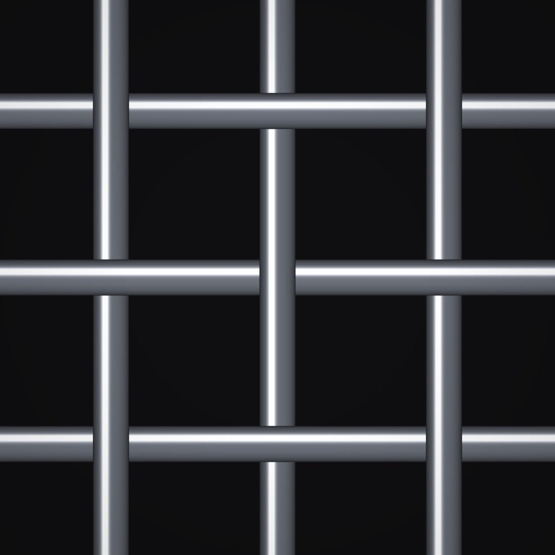 Close-up of 304 stainless steel crimped woven wire mesh, 3 mesh, in .072" wire