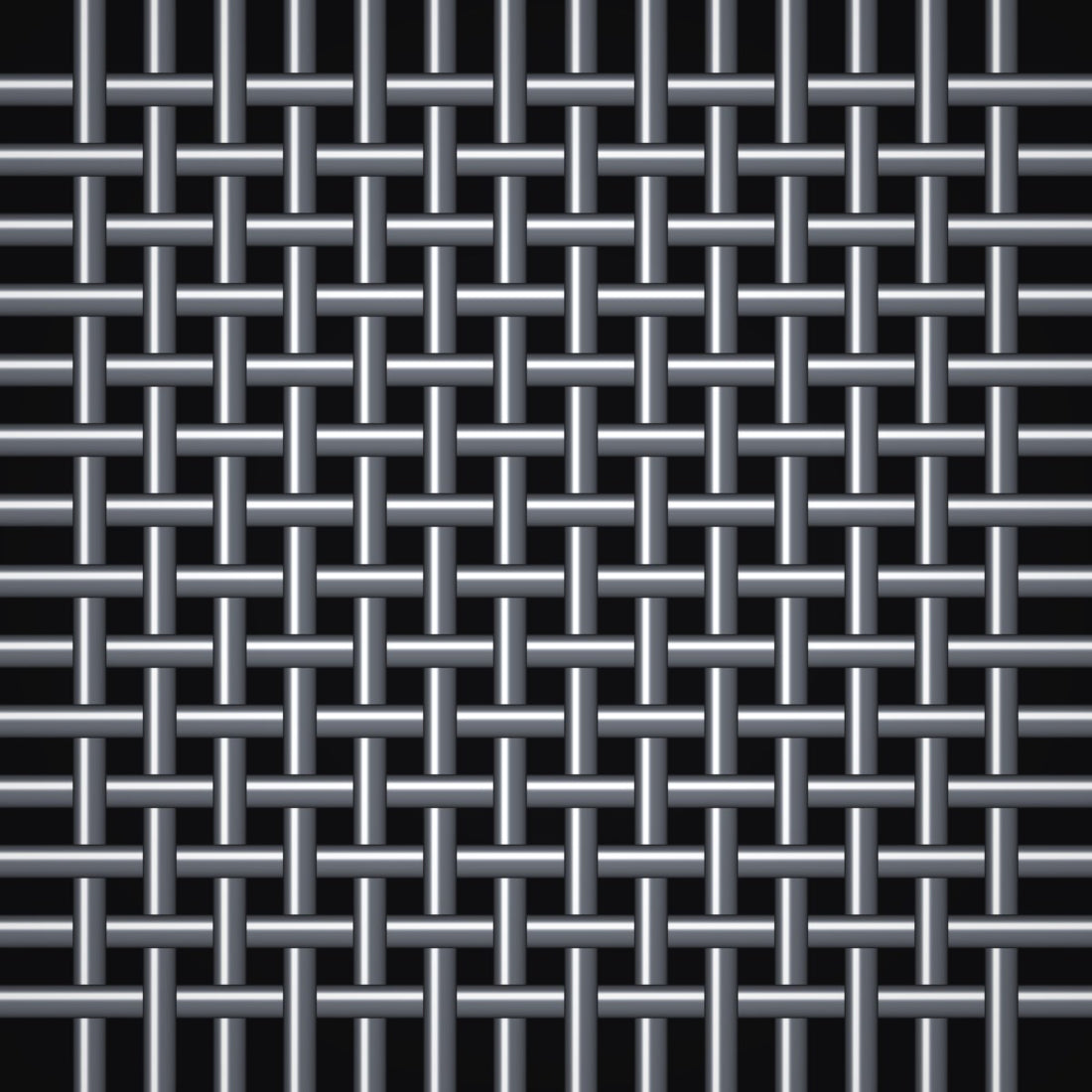 Close-up of 304 stainless steel crimped woven wire mesh, 30 mesh, in .016" wire
