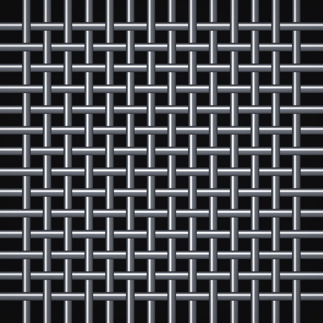 Close-up of 304 stainless steel crimped woven wire mesh, 35 mesh, in .0118" wire