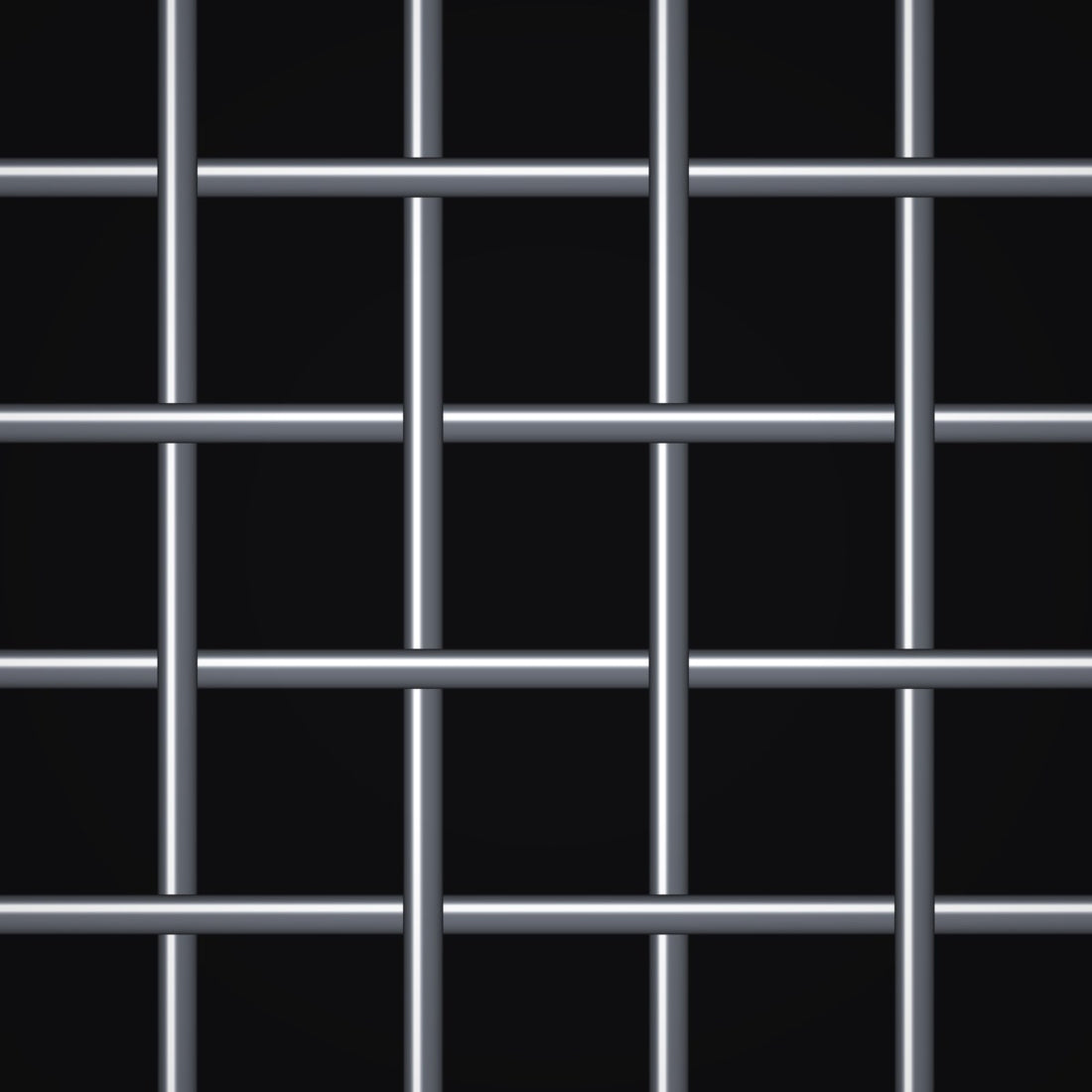 Close-up of 304 stainless steel crimped woven wire mesh, 4 mesh, in .041" wire