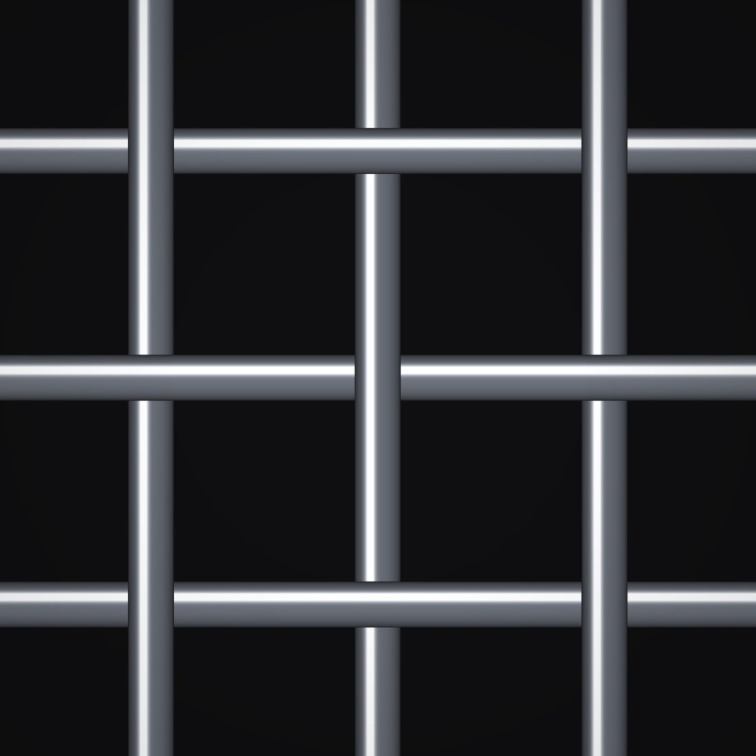 Close-up of 304 stainless steel crimped woven wire mesh, 5/16" square openings, in .063" wire
