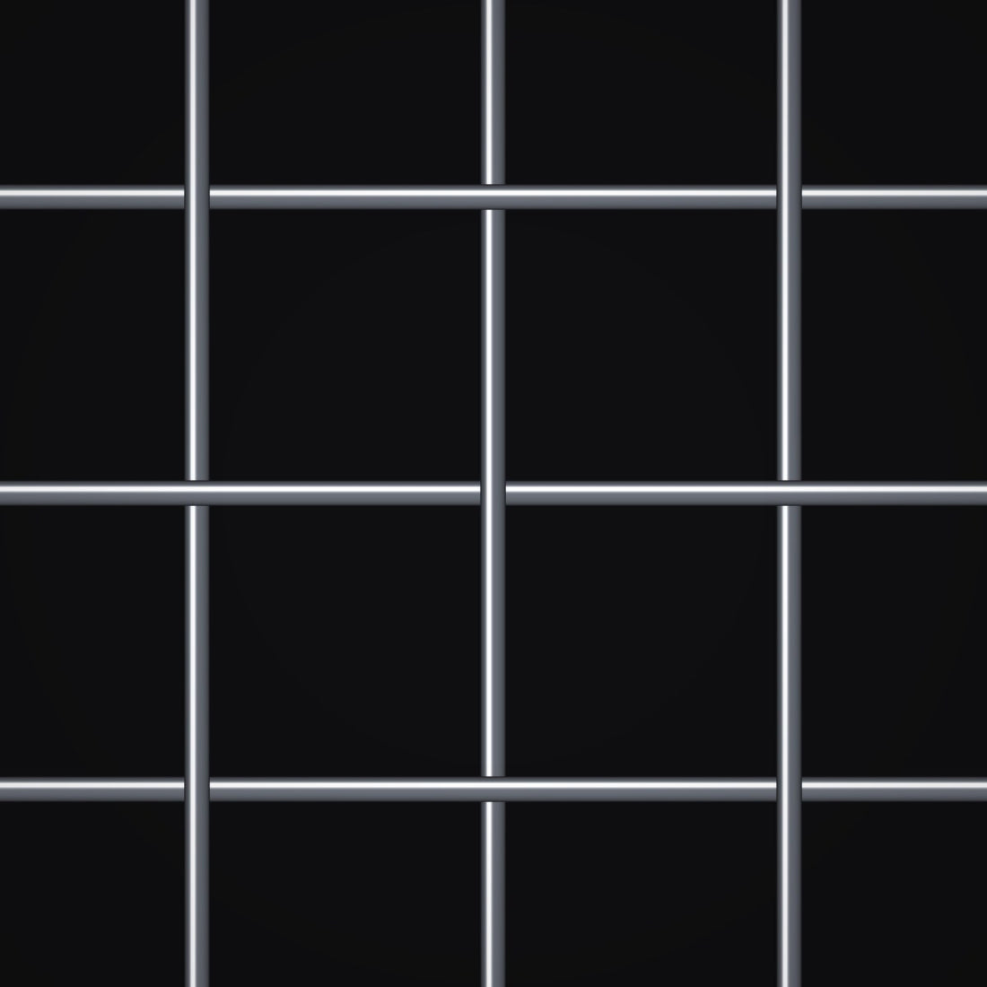 Close-up of 304 stainless steel crimped woven wire mesh, 5/8" square openings, in .054" wire