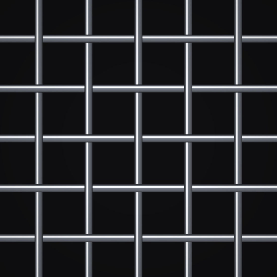 Close-up of 304 stainless steel crimped woven wire mesh, 5 mesh, in .032" wire