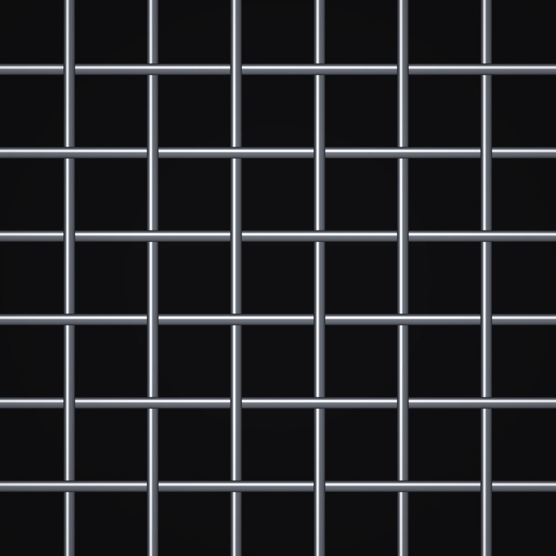 Close-up of 304 stainless steel crimped woven wire mesh, 6 mesh, in .023" wire