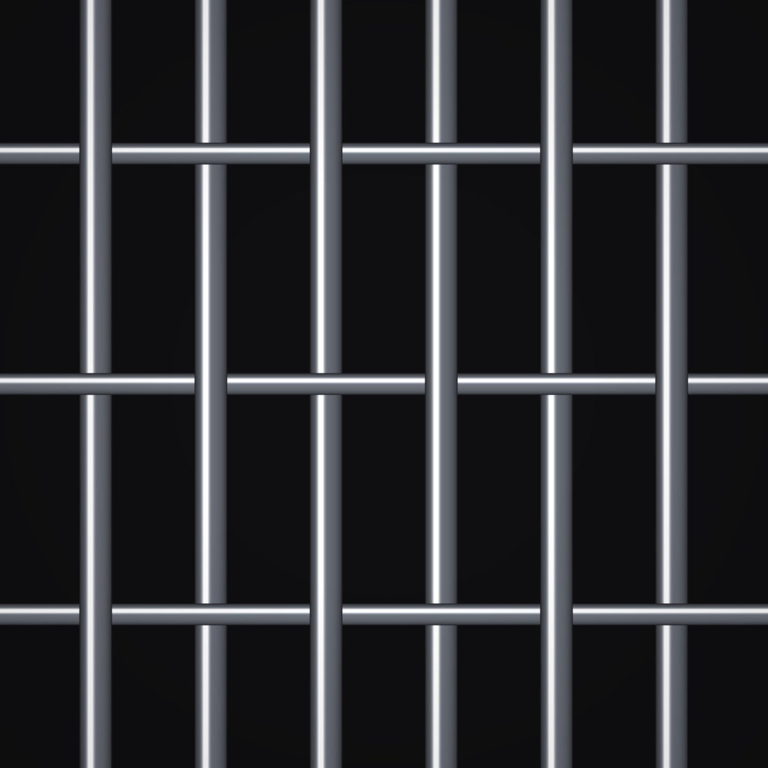 Close-up of 304 stainless steel crimped woven wire mesh, 6 x 2 mesh, in .047" wire
