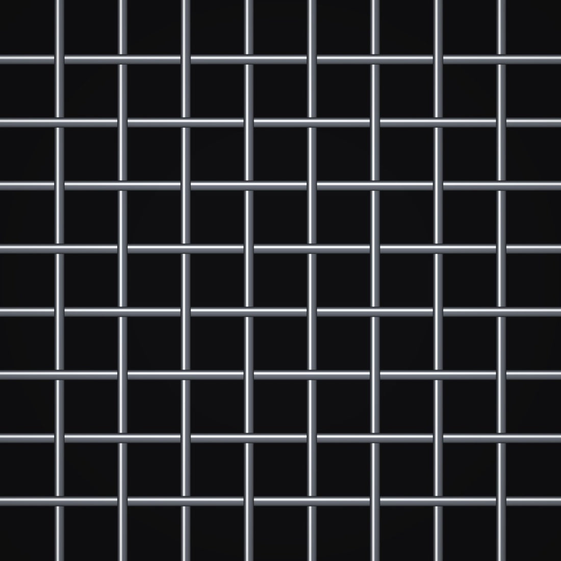 Close-up of 304 stainless steel crimped woven wire mesh, 8 mesh, in .020" wire