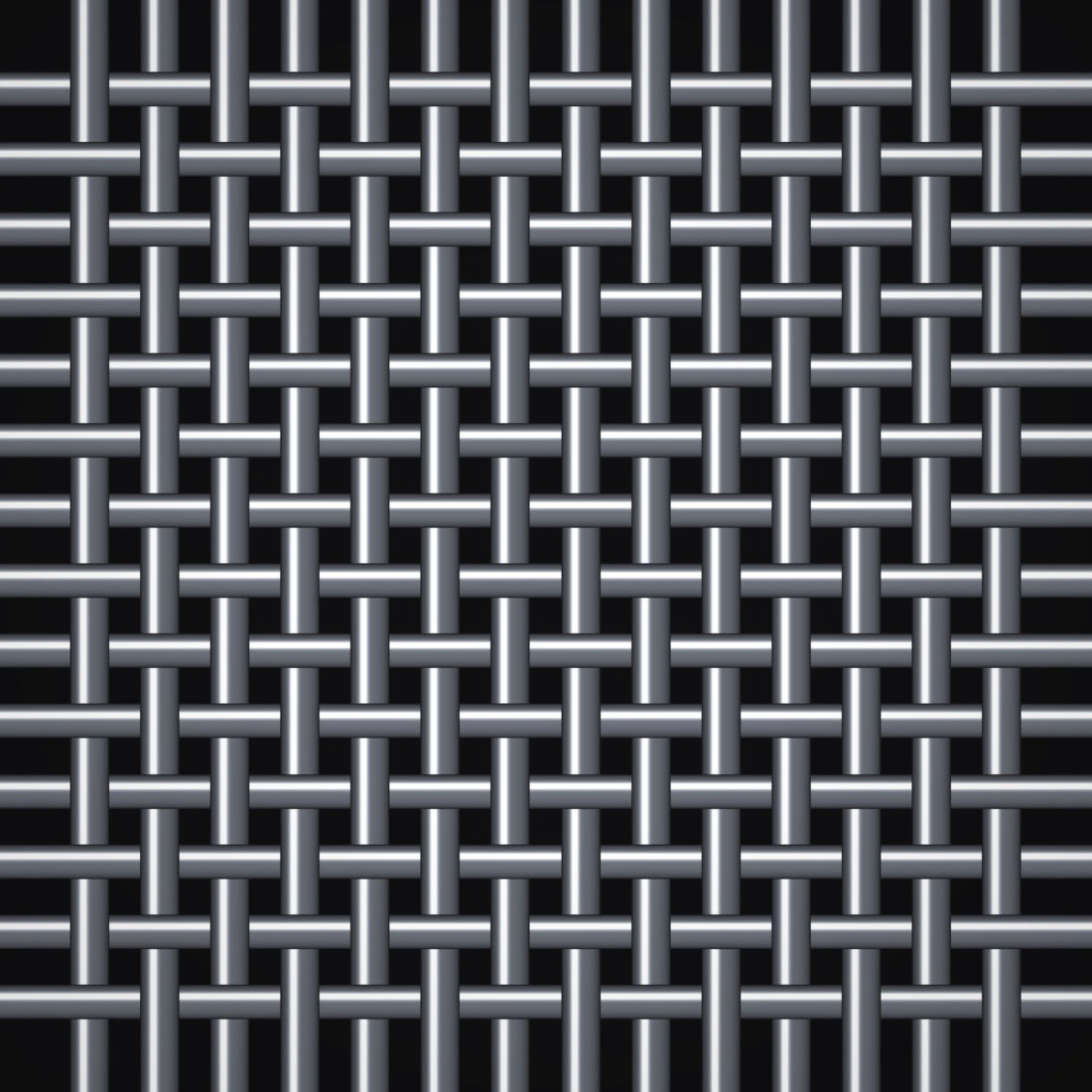 Close-up of 304 stainless steel woven wire mesh, 80 x 70 mesh, in .007" wire