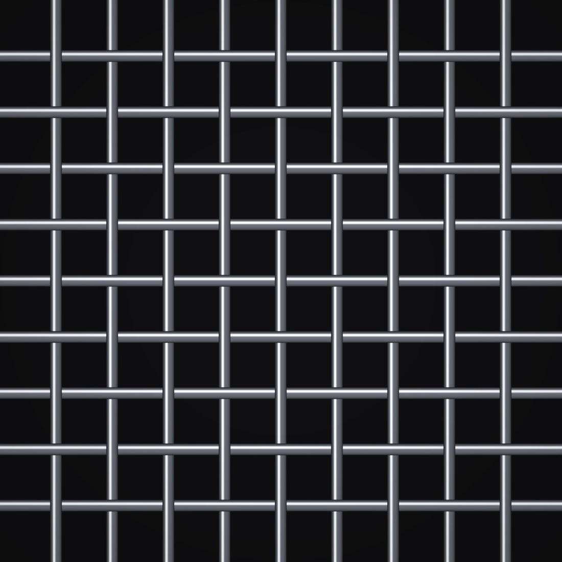 Close-up of 304 stainless steel crimped woven wire mesh, 9 mesh, in .023" wire