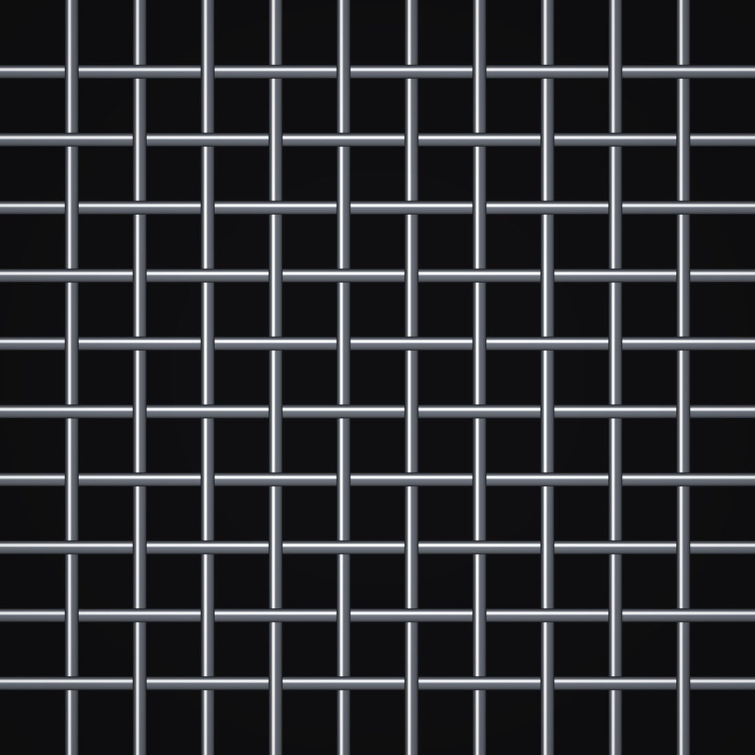 Close-up of 316 stainless steel crimped woven wire mesh, 10 mesh, in .020" wire