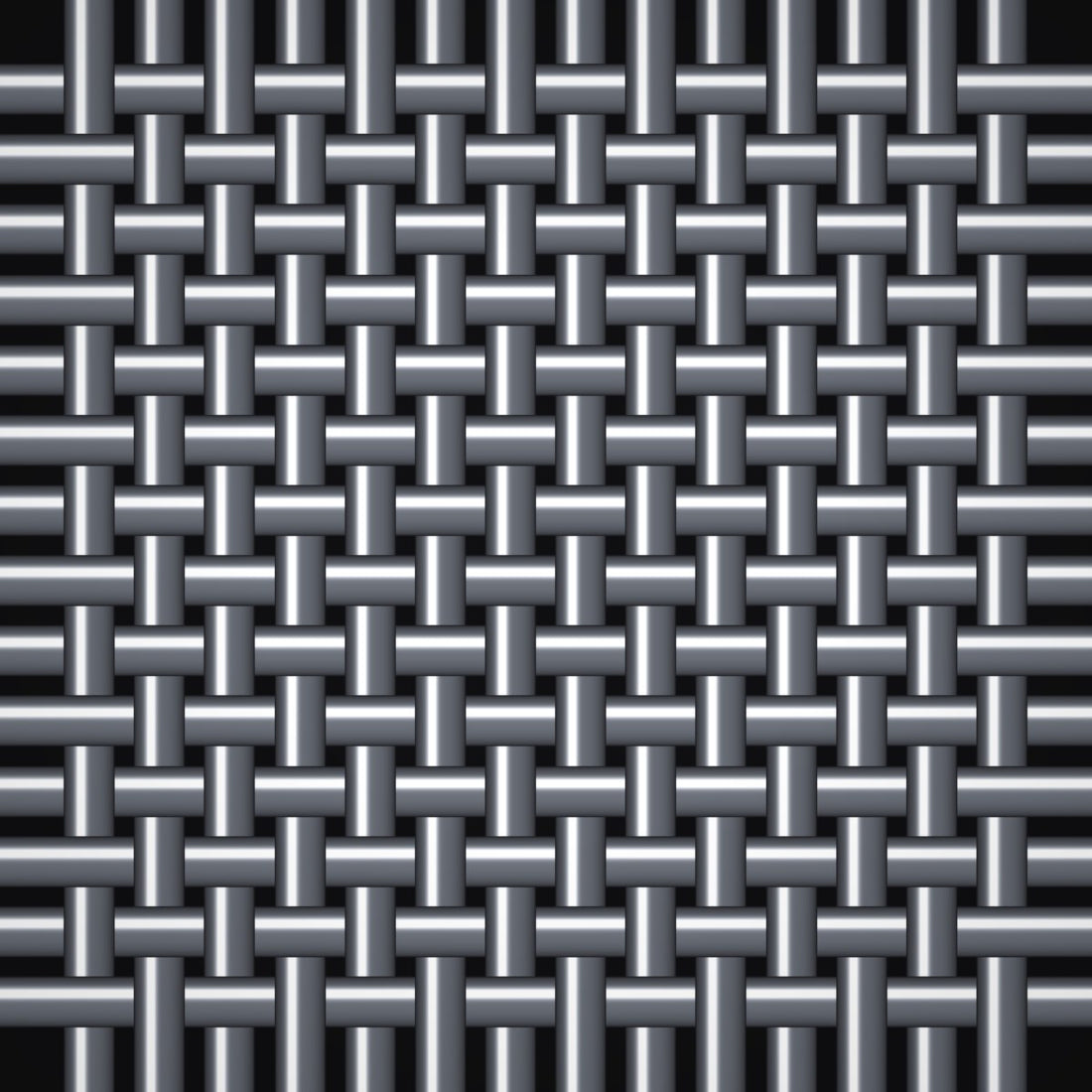 Close-up of 316 stainless steel woven wire mesh, 24 x 110 mesh