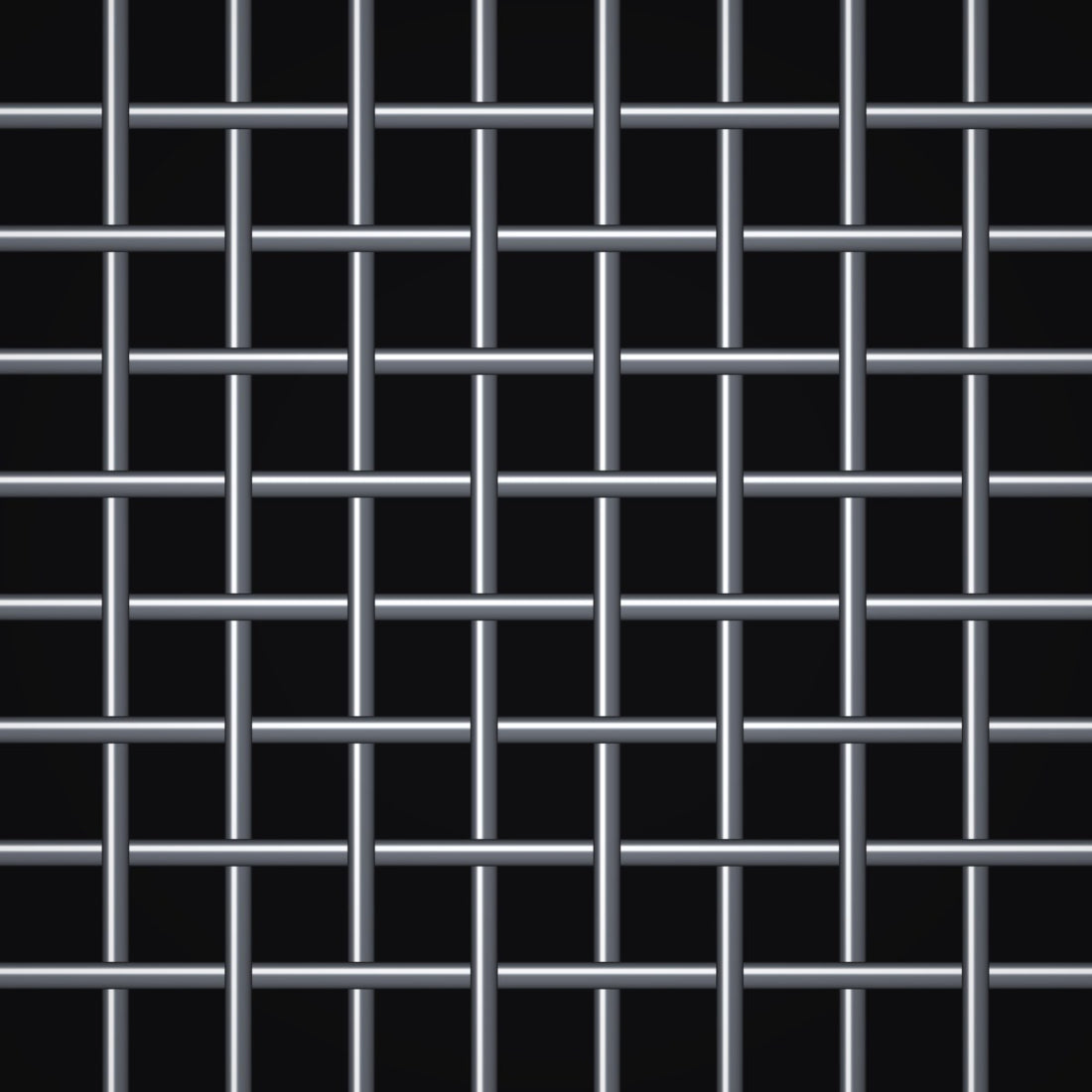 Close-up of 316L stainless steel crimped woven wire mesh, 8 mesh, in .028" wire