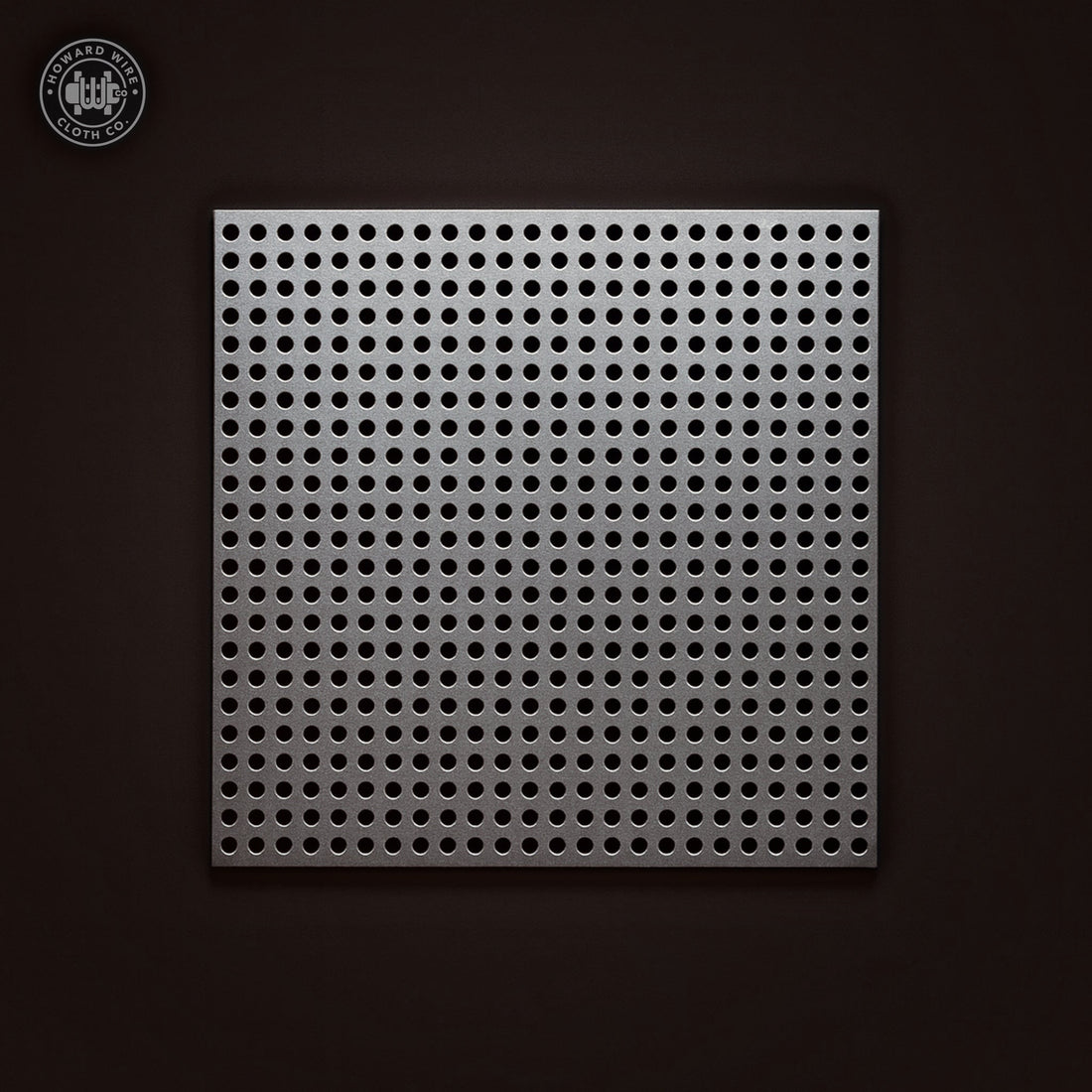 .050" Hole on .066" Straight - .032" Thick - Aluminum Perforated - 36" x 120" Sheet - Howard Wire Cloth Co.