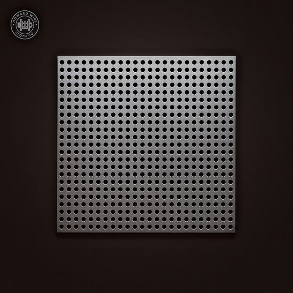 .050" Hole on .066" Straight - .032" Thick - Aluminum Perforated - 36" x 120" Sheet - Howard Wire Cloth Co.