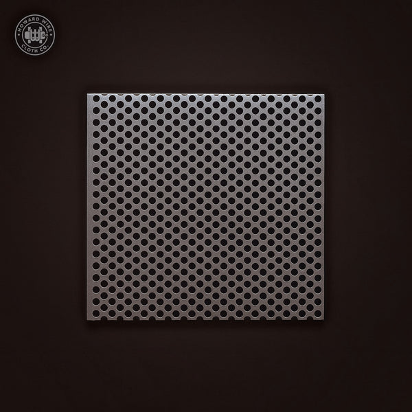 3/16" Hole on 1/4" Staggered - 18 Gauge - Galvanized Before Perforated - 36" x 120" Sheet - Howard Wire Cloth Co.