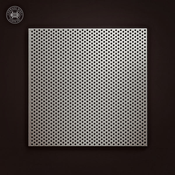 1/16" Hole on 3/32" Staggered - 20 Gauge - Stainless Steel Type 304 Perforated - 48" x 120" Sheet - Howard Wire Cloth Co.