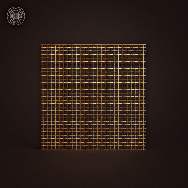 80 x 70 Mesh - .0055" Wire Diameter - Brass Woven Wire - Howard Wire Cloth Co.