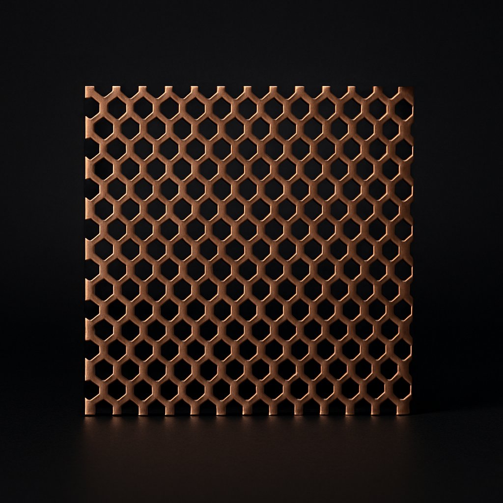 Copper Perforated wire mesh