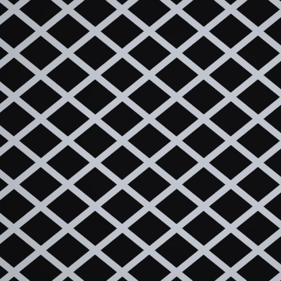 Close-up of aluminum flattened expanded metal sheet with 1/2" diamond openings