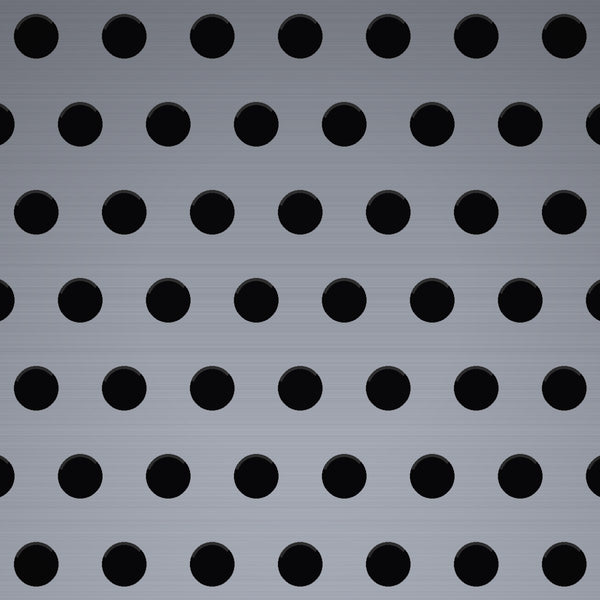 1/16" Hole on 1/8" Staggered – .032" Thick – Aluminum Perforated – 36" x 120" Sheet