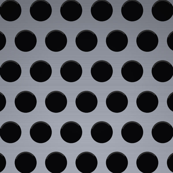 1/4" Hex Hole – Aluminum Perforated – 36" x 120" Sheet