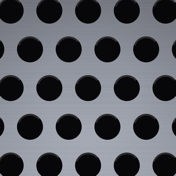 1/8" Hole on 3/16" Staggered – .040" Thick – Aluminum Perforated – 36" x 120" Sheet