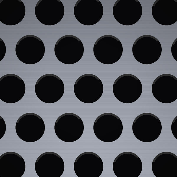 3/16" Hole on 1/4" Staggered – .063" Thick – Aluminum Perforated – 36" x 120" Sheet