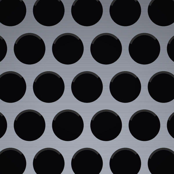 5/32" Hole on 3/16" Staggered – .032" Thick – Aluminum Perforated – 36" x 120" Sheet