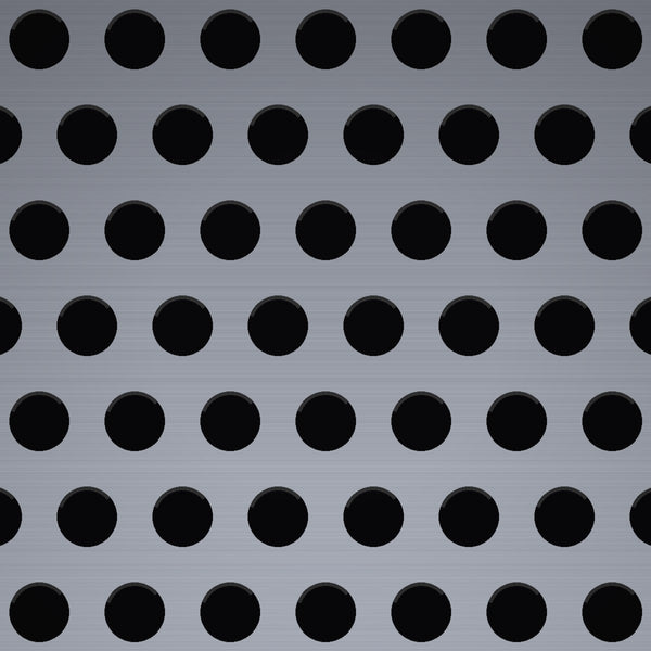 5/64" Hole on 1/8" Staggered – .060" Thick – Aluminum Perforated – 48" x 120" Sheet