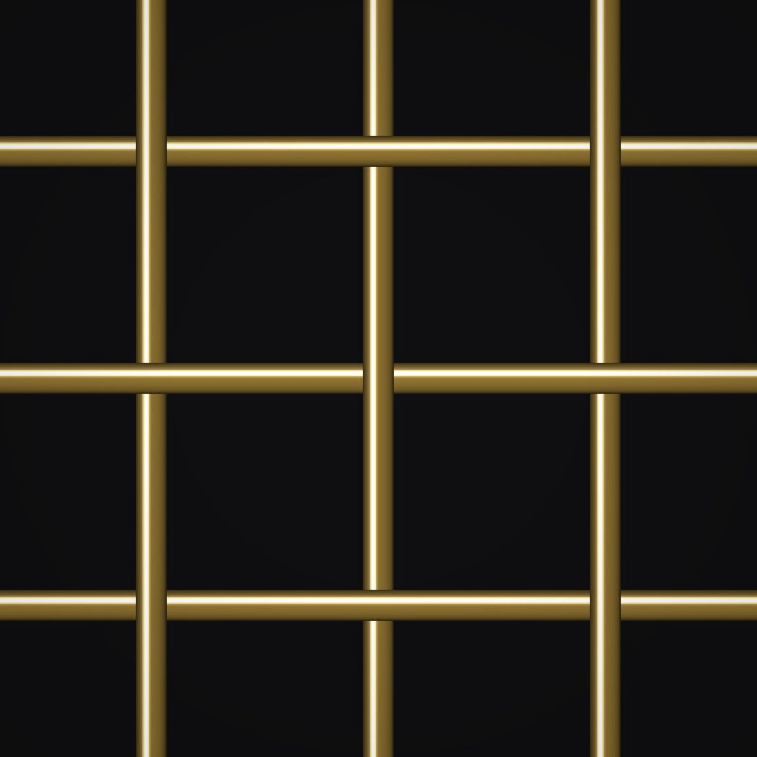 Close-up of brass crimped woven wire mesh, 1" square openings, in .135" wire