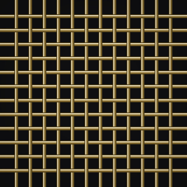 12 Mesh – .023" Wire Diameter – Brass Woven Wire – 36" Wide
