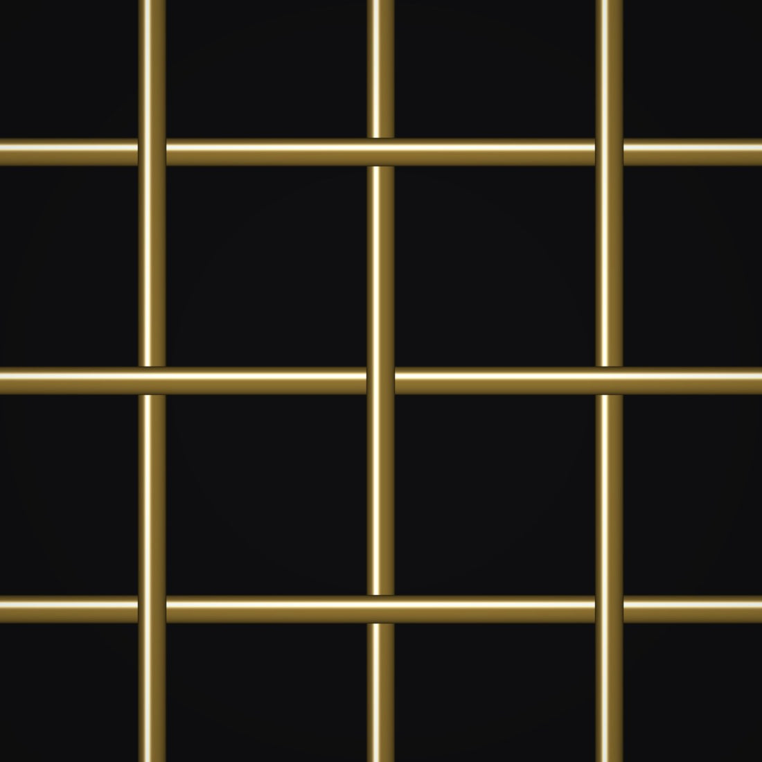 Close-up of brass crimped woven wire mesh, 2 mesh, in .063" wire