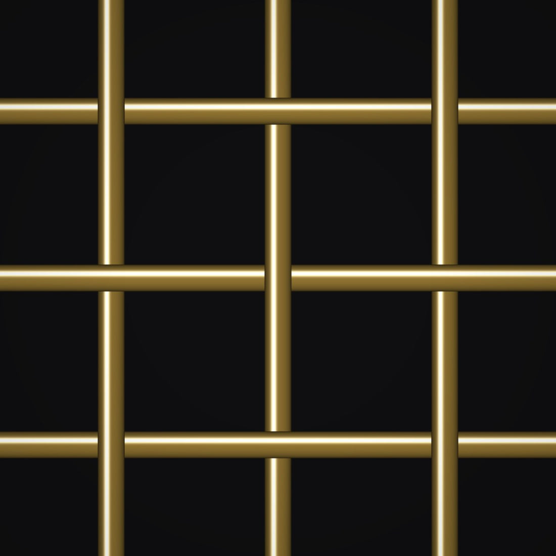 Close-up of brass crimped woven wire mesh, 2 mesh, in .080" wire