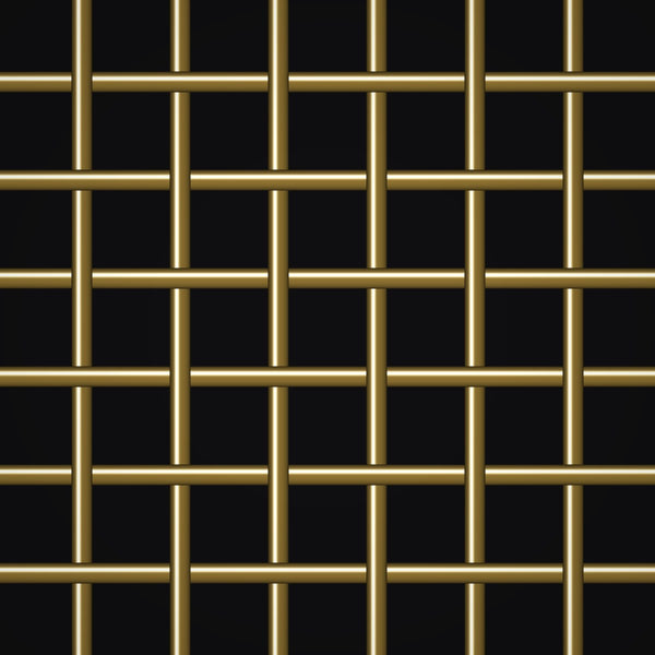 6 Mesh – .035" Wire Diameter – Brass Woven Wire – 36" Wide