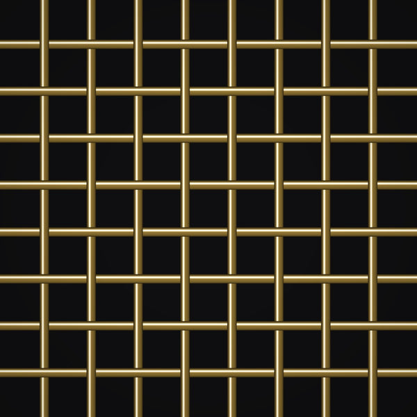 8 Mesh – .025" Wire Diameter – Brass Woven Wire – 36" Wide