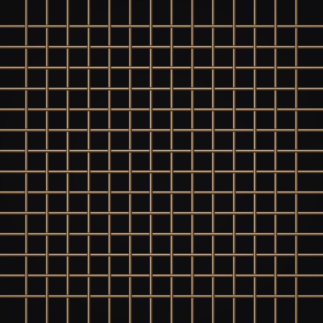 Close-up of bronze crimped woven wire mesh, 14 mesh, in .011" wire