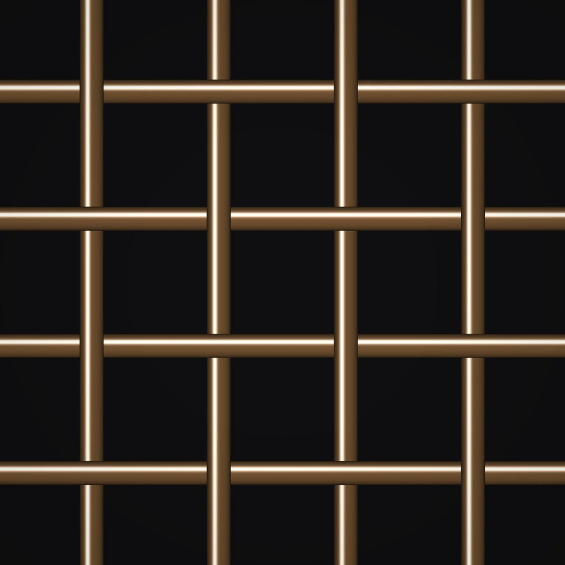 Close-up of bronze crimped woven wire mesh, 4 mesh, in .047" wire