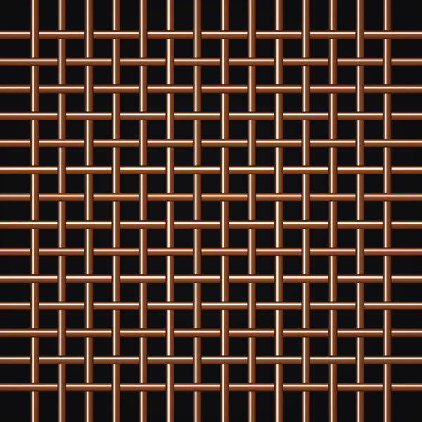 145 Mesh – .0022" Wire Diameter – Copper Woven Wire – 48" Wide