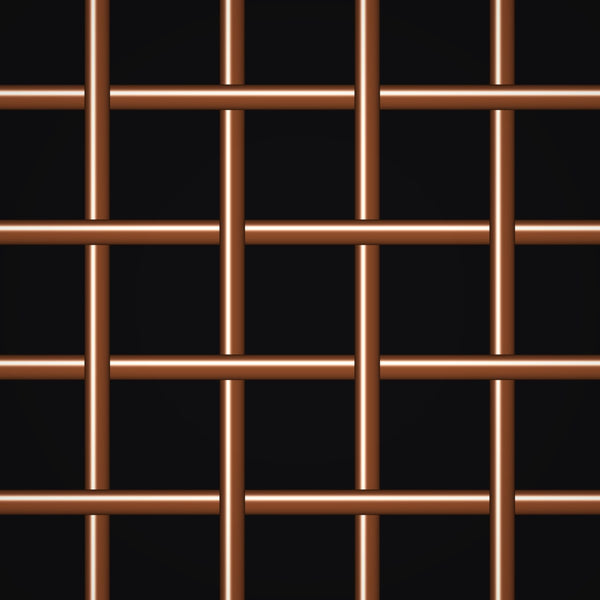 4 Mesh – .047" Wire Diameter – Copper Woven Wire – 36" Wide