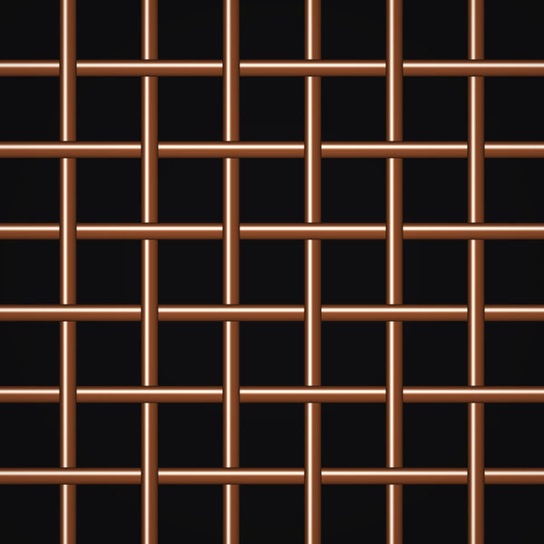 6 Mesh – .035" Wire Diameter – Copper Woven Wire – 36" Wide
