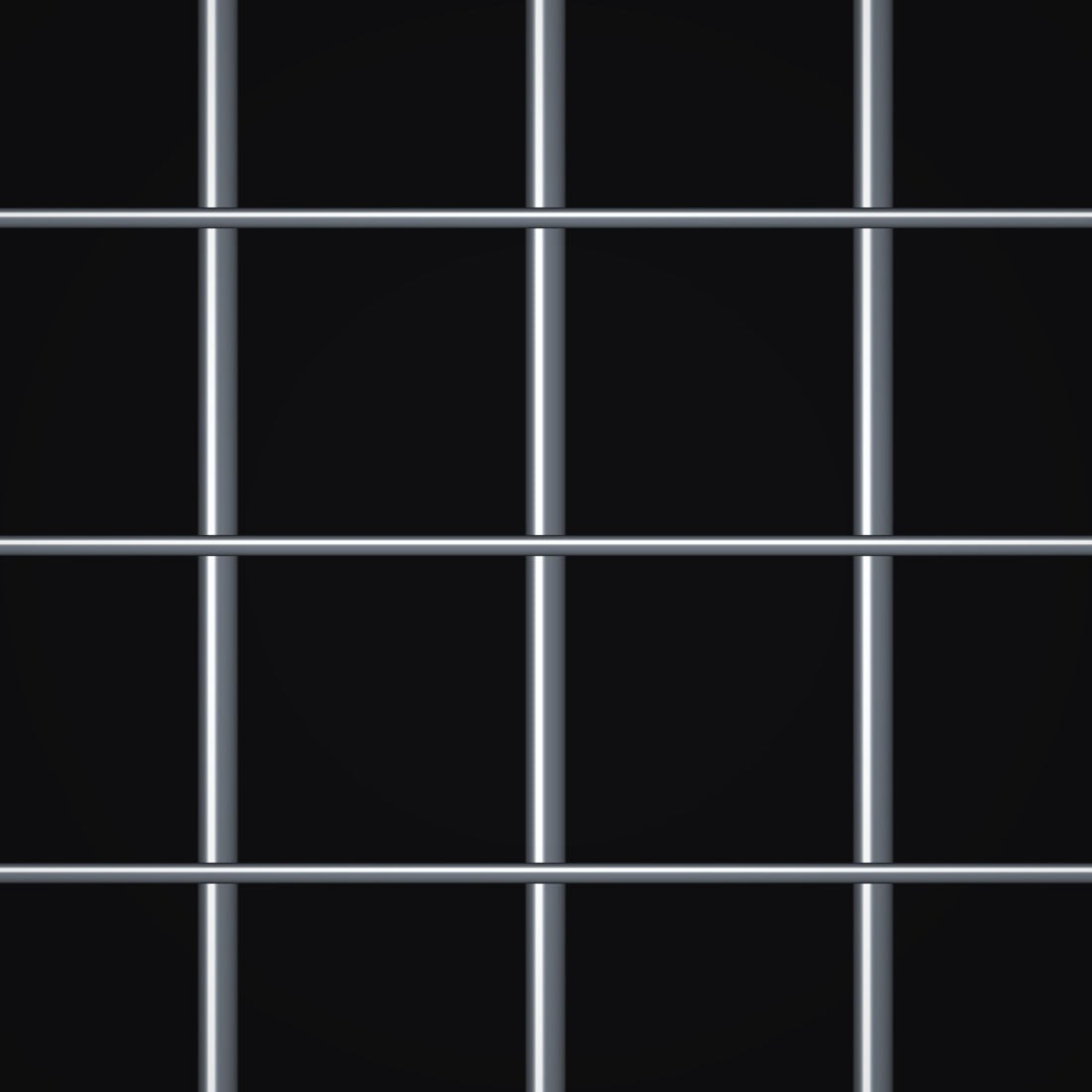 Close-up of galvanized-after-weave steel welded wire mesh with 1/2" x 1" openings