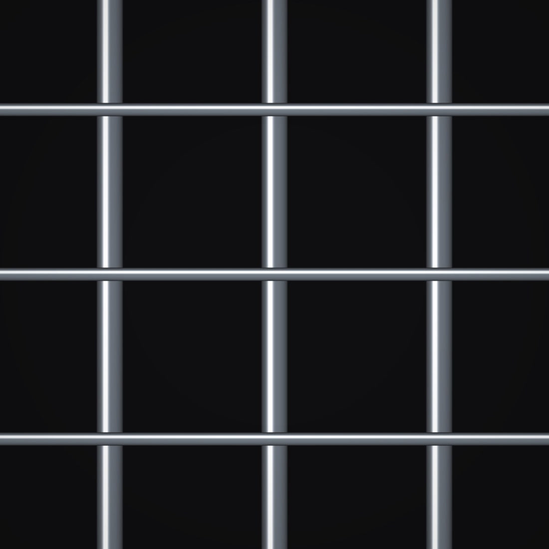 Close-up of galvanized-after-weave steel welded wire mesh with 1/2" x 1" openings