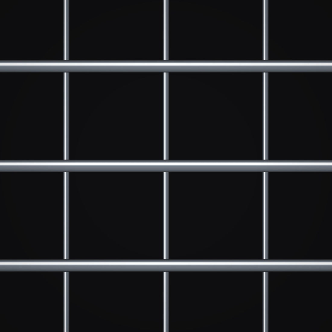Close-up of galvanized-after-weave steel welded wire mesh with 1" x 1/2" openings