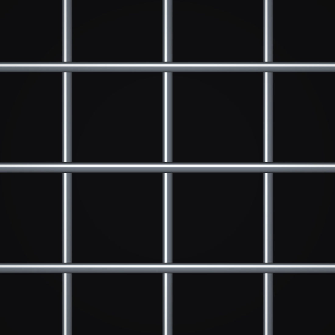 Close-up of galvanized-after-weave steel welded wire mesh with 1" x 1" openings
