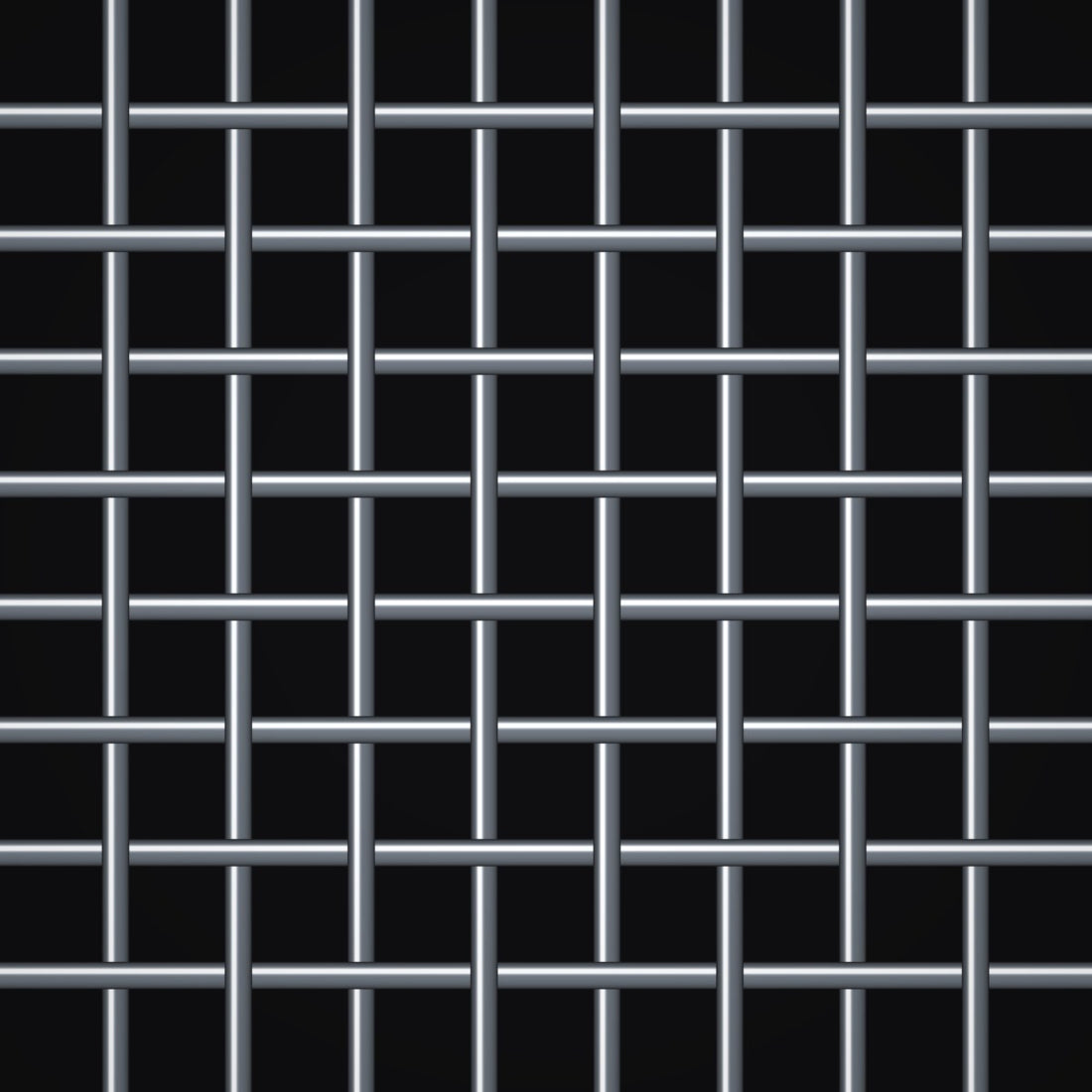 Close-up of galvanized-after-weave steel crimped woven wire mesh, 8 mesh, in .028" wire