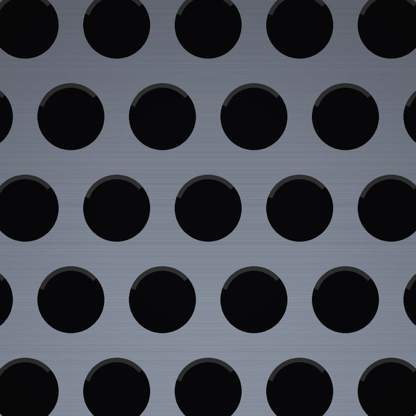 1/2" Hole on 11/16" Staggered – 16 Gauge – Galvanized Before Perforated – 48" x 120" Sheet