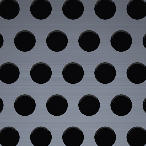 1/4" Hole on 3/8" Staggered – 16 Gauge – Galvanized Before Perforated – 48" x 120" Sheet
