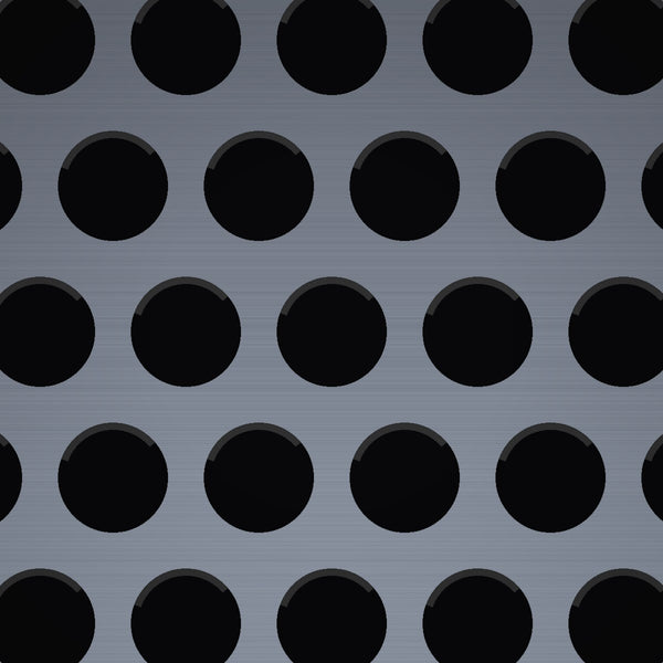 3/16" Hole on 1/4" Staggered – 16 Gauge – Galvanized Before Perforated – 36" x 120" Sheet