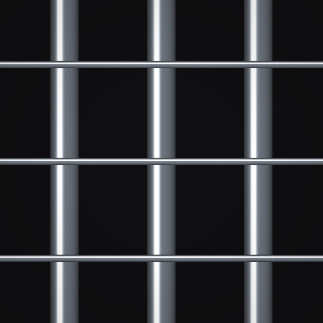 Close-up of galvanized-before-weave steel welded wire mesh with 1-1/2" x 3" openings