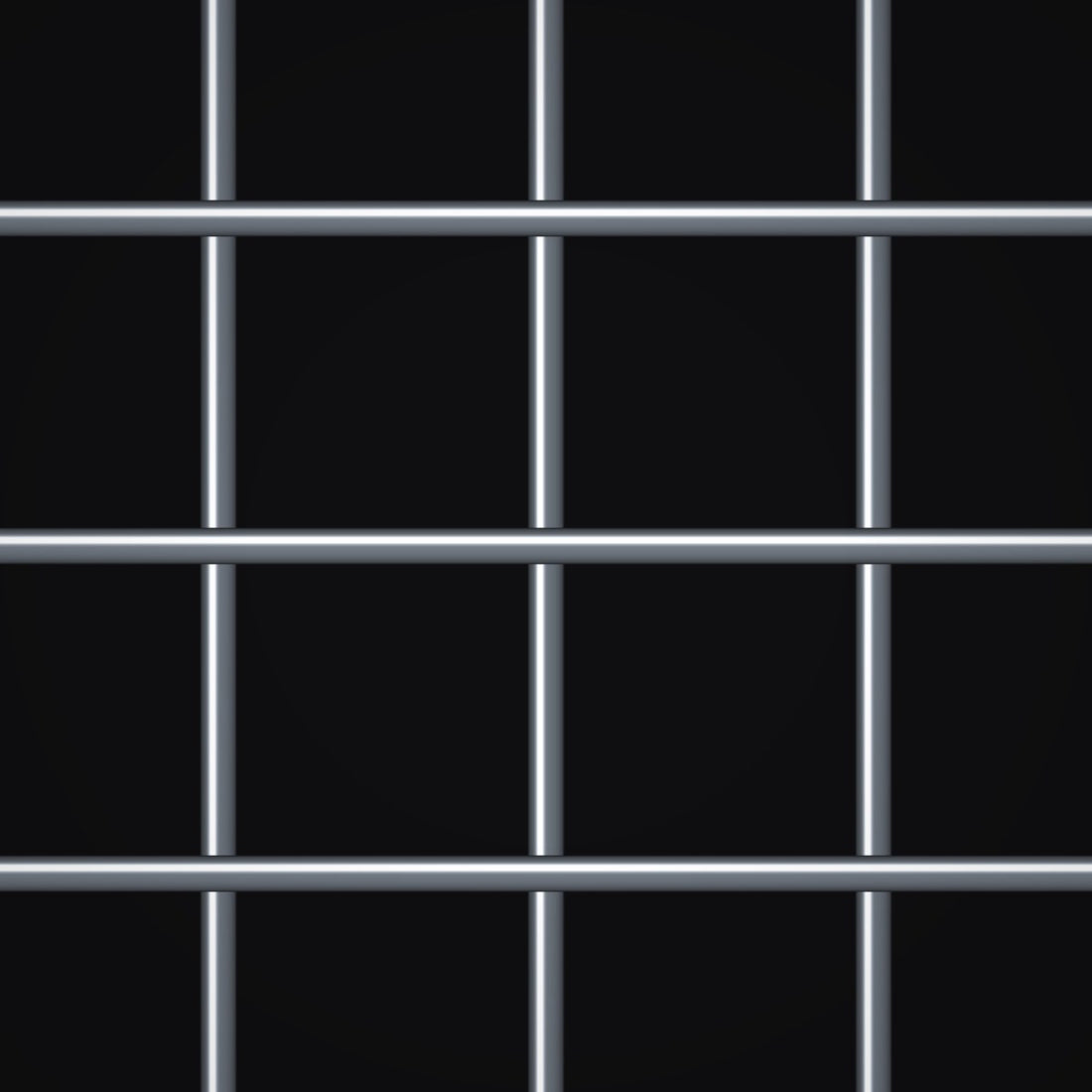 Close-up of galvanized-before-weave steel welded wire mesh with 4" x 4" openings