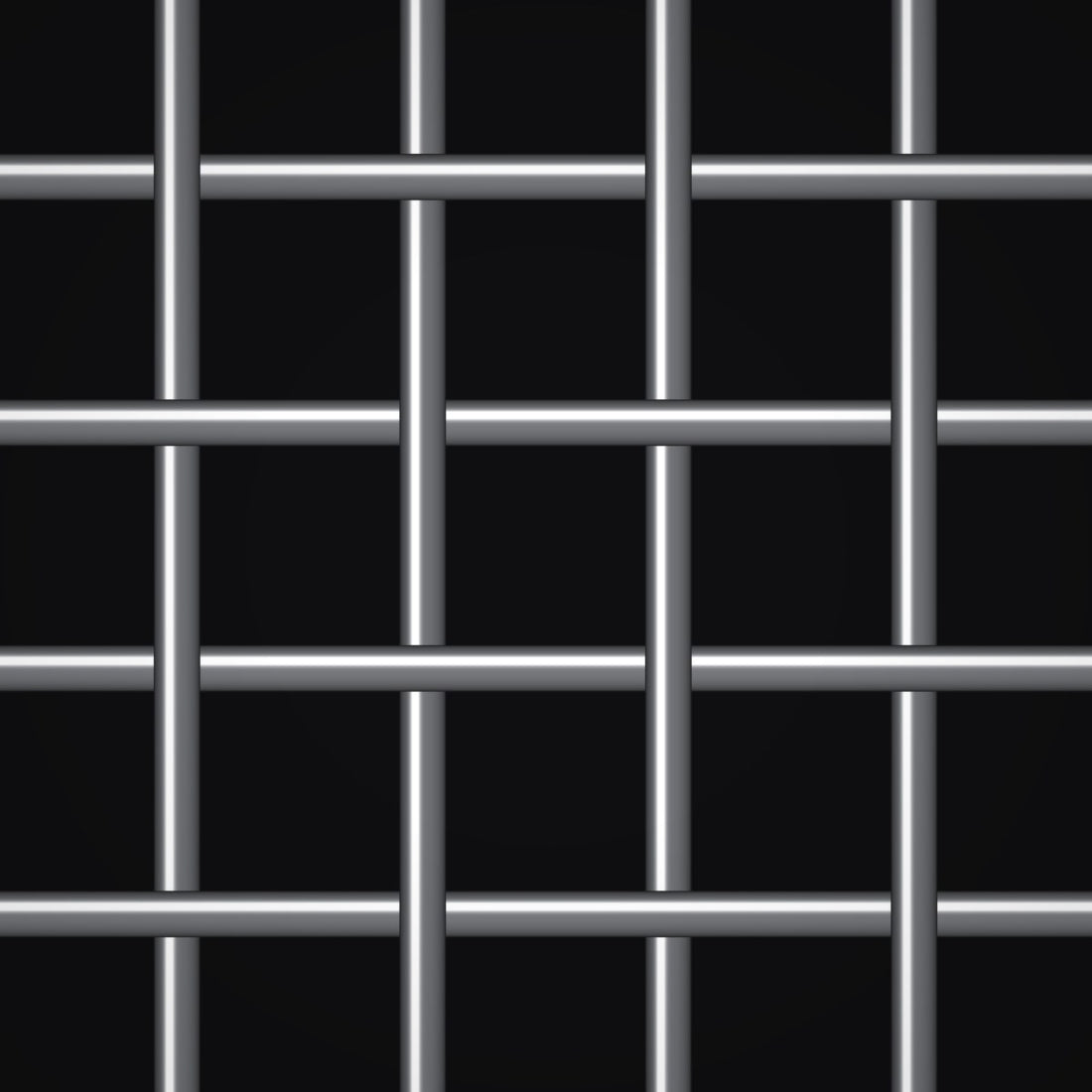 Close-up of Monel crimped woven wire mesh, 4 mesh, in .047" wire